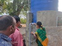 Water tank setup at chinchwadi gaon